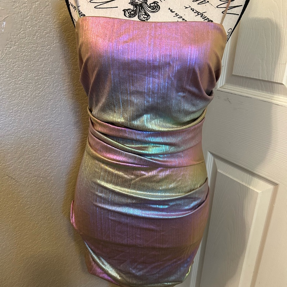 Storia Iridescent Mini Dress - Picture 1 of 6